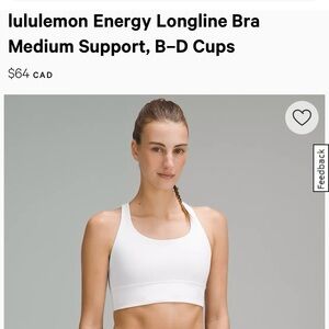 Lululemon Sports Bra, Light Green